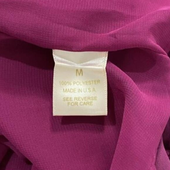NWT Arden B. Magenta Draped Cami Top w/ Gold Chain Back – Sexy & Elegant - Picture 7 of 10